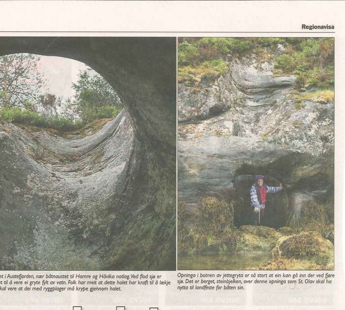 Illustrasjon frå «St. Olavsholet»